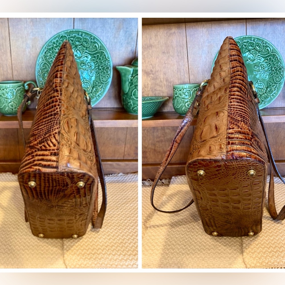 🌳🌞EUC Large Brahmin Tasseled Asher Tote in Toasted Almond🌞🌳 - Picture 8 of 12